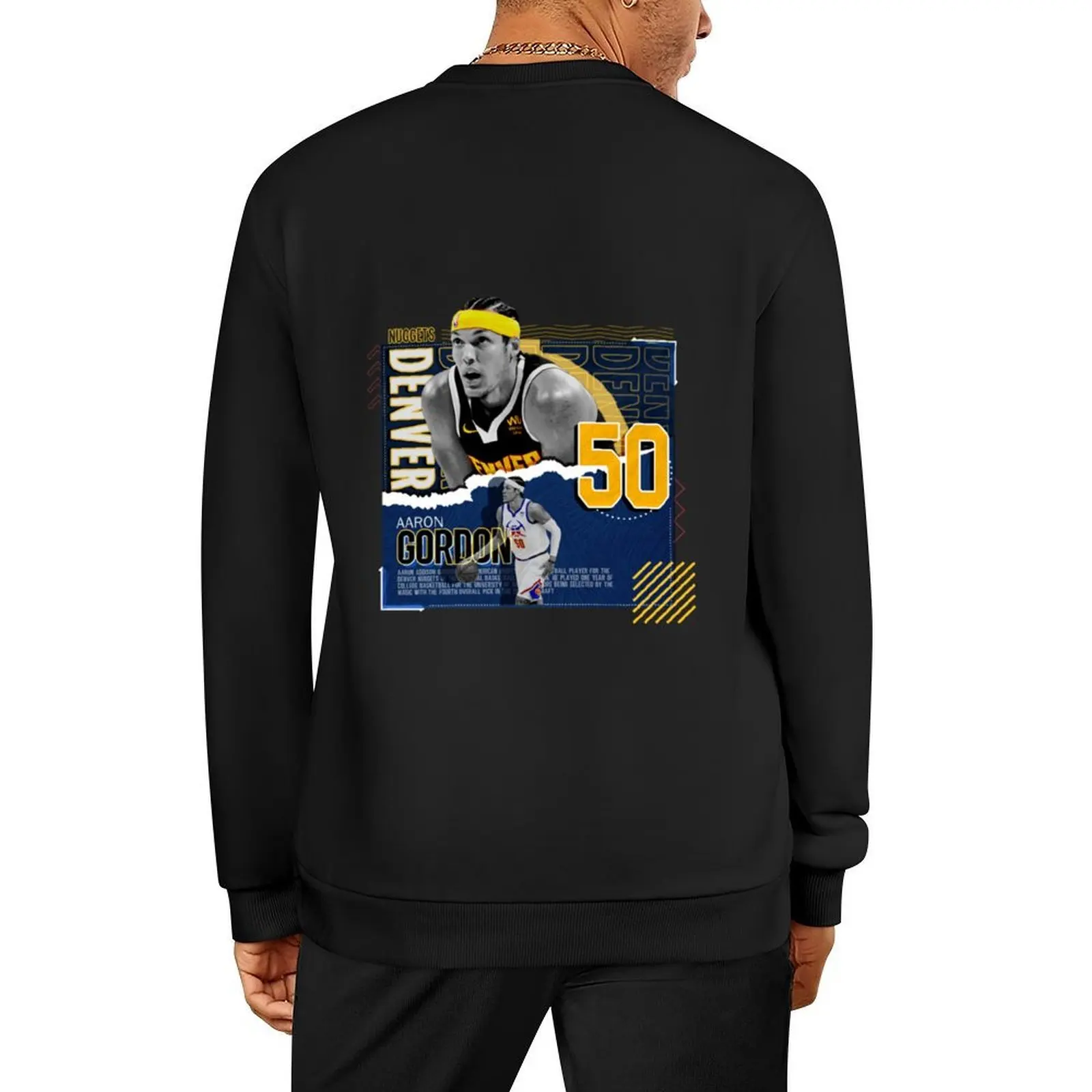 

Aaron Gordon Basketball Pullover men's clothing japanese style autumn jacket men clothes for men sweatshirts men