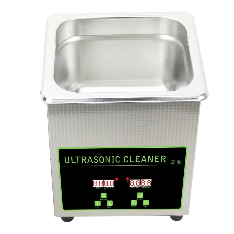304 Stainless Steel Digital Ultrasonic Cleaner for Watch Silver Jewelry Glasses Lens Cleaning Machine Portable Home Use