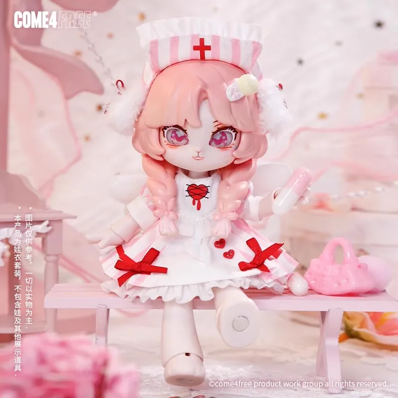 

Kawaii Pink Ob11 Clothes Bjd1/12 Doll Costume Game Cosplay Handmade Product Toys Accessories YULIAOHUSHI