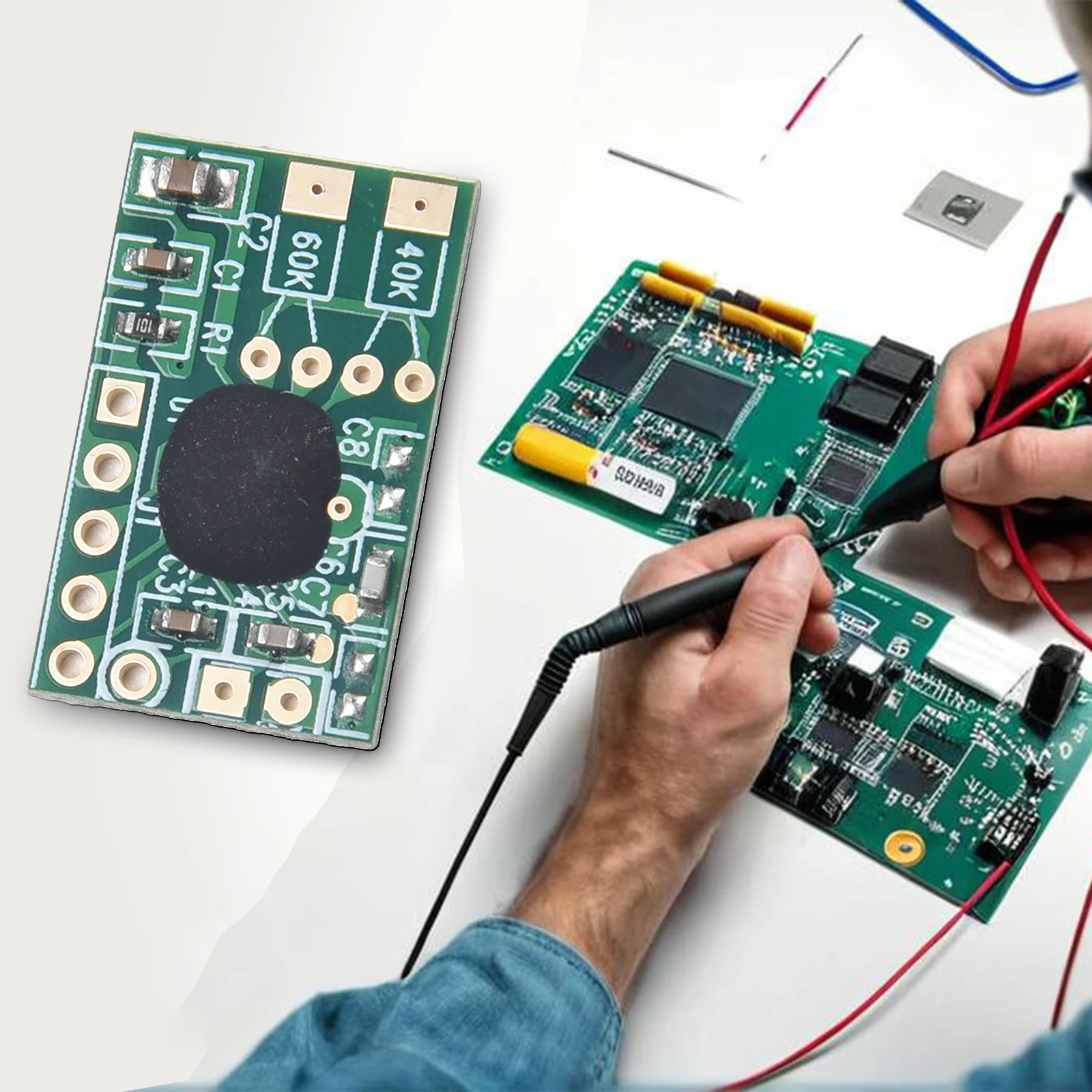 Radio Clock DCF77 Receiver Module Without Antenna 77 5kHz Frequency Module with MCU Based Signal Demodulation and Amplification