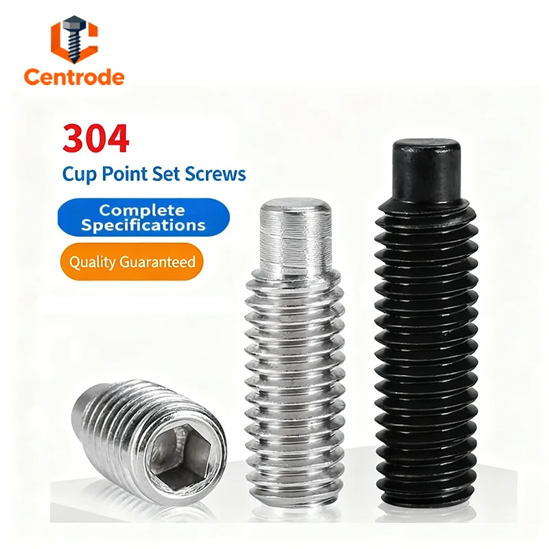 304 Stainless Steel Hex Socket Cylinder Set Screws M2-M12