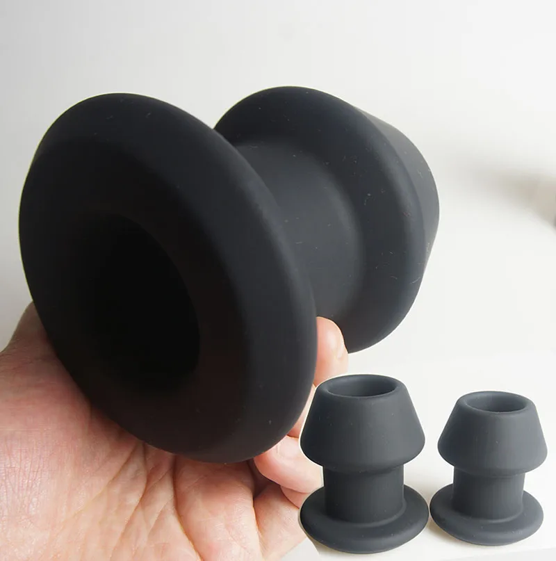 Silicone Hollow Butt Plug,Tunnel Anal Dilator Training Trainer Expander,Analplug Buttplug Butplug,Anus Dilatator Sex Toys