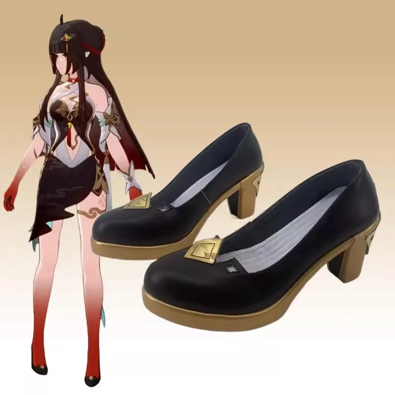 Lingsha Cosplay Sapatos para homens e mulheres, Anime Cos Comic Halloween, Honkai: Star Rail