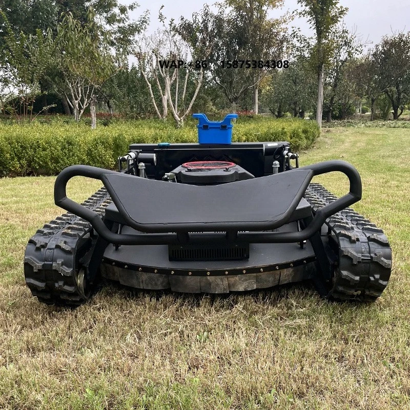 CE EPA Euro 5 Large Tank-style Off-Road Grass Cutter Self-Propelled Crawler Robotic Garden Lawn Mower