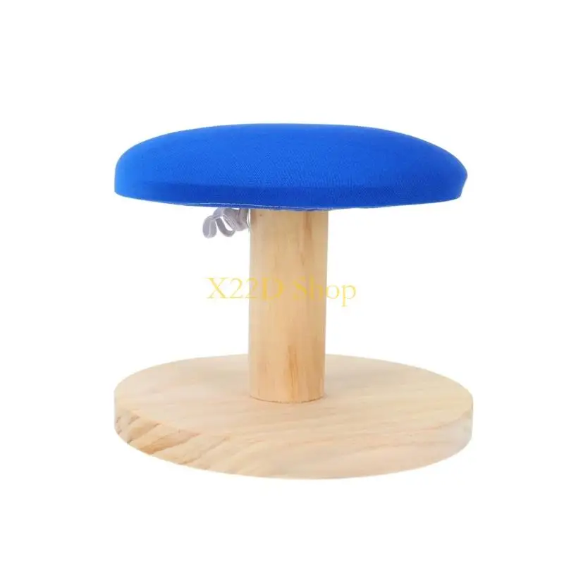 

X22d мини -круглое гладиловое стул Сплошной древесина вспомогательный инструмент маленький стол Слайвер Слей