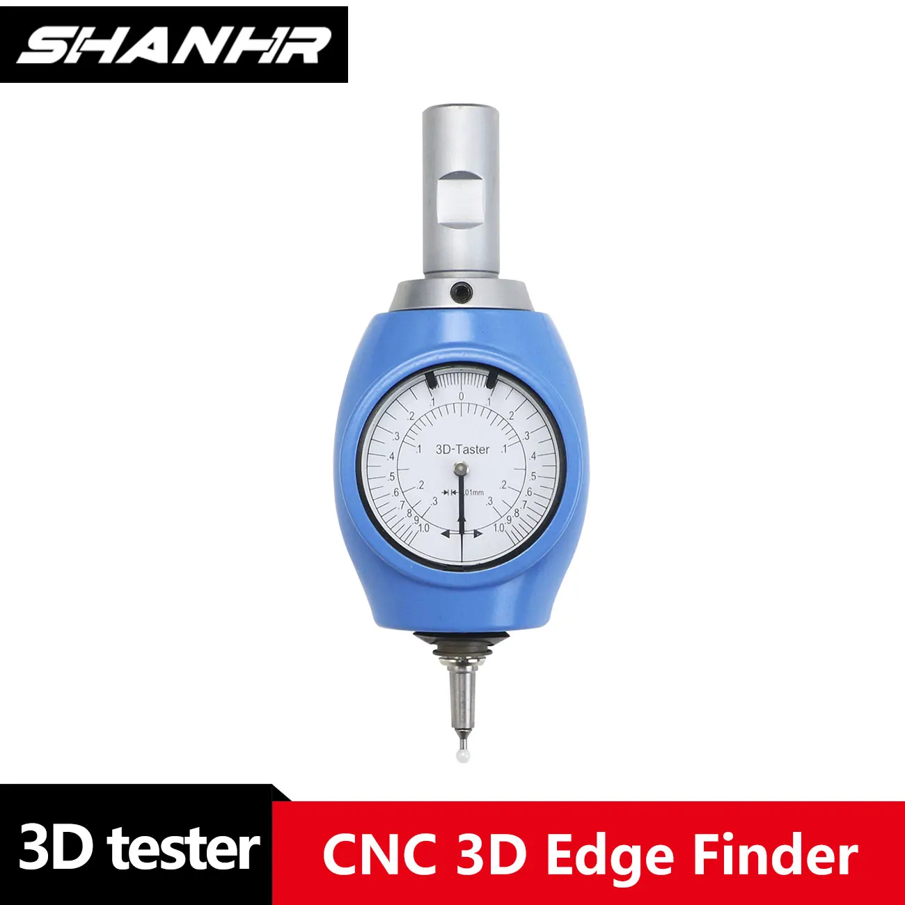 SHANHR 3D Edge Finder For XYZ Axis CNC Detector Tool With Storage Box, 3D Edge Measuring Instrument, 3D Edge Locator
