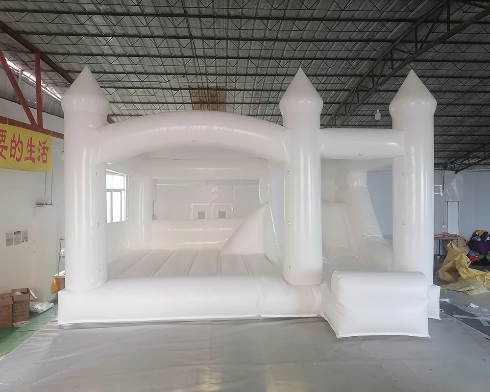 Commercial use white bounce house Wedding Bouncy Castle With Slide Combo Inflatable white Bounce House for adults kids Combine