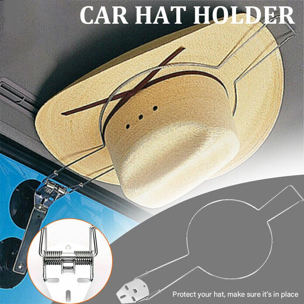 간단한 차량 태양 헬멧 걸이식 거치대, 쉬운 설치, 실내 휴대용 모자 선반
