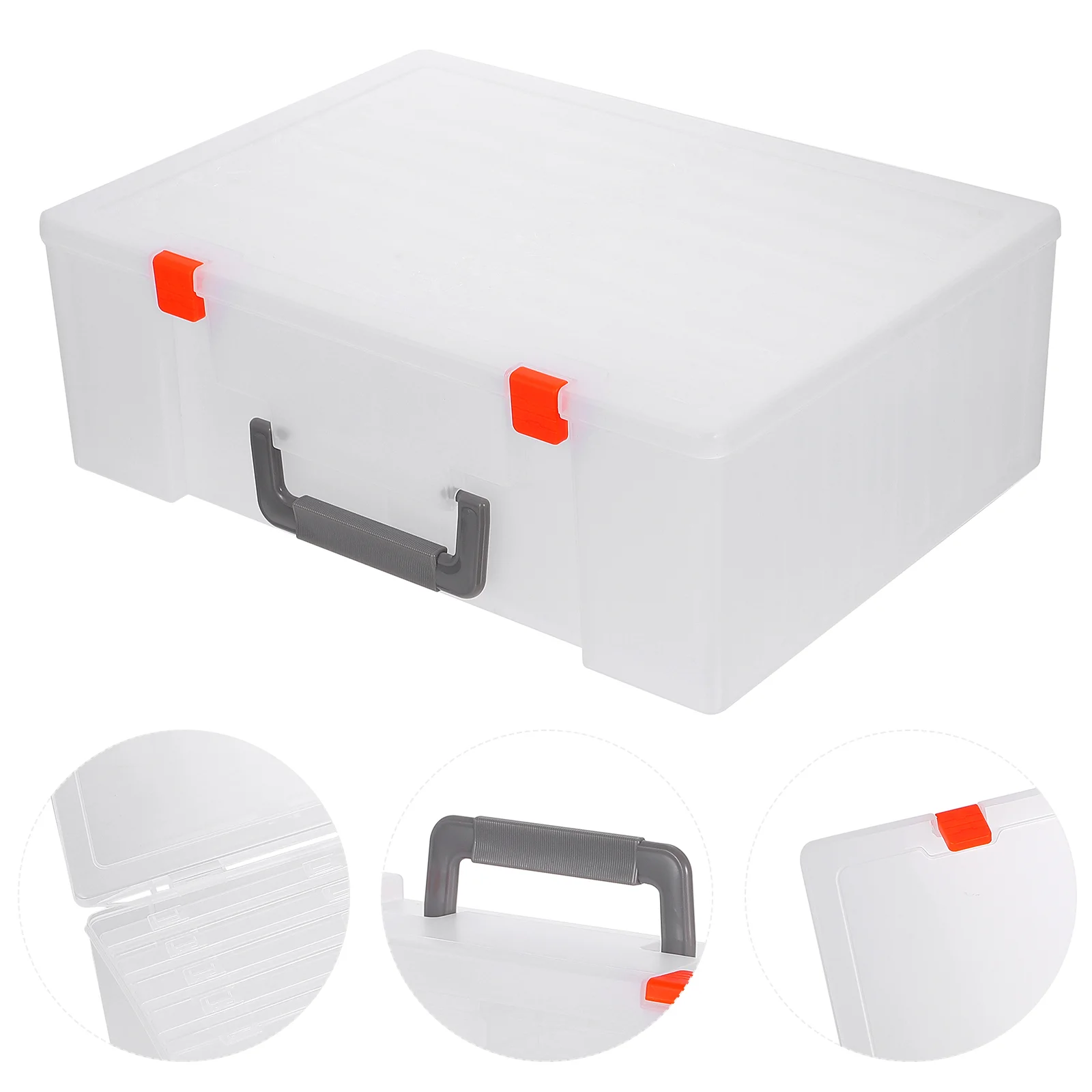 

Stickers Portable Photo Box Case Container Seed Craft Large Office