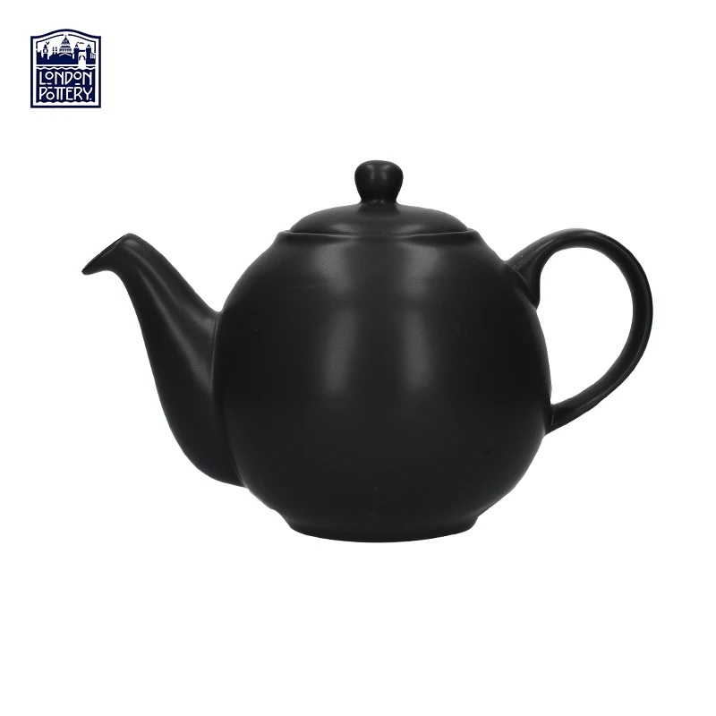 

London Pottery Globe Series 2 Cup Teapot Matte Black British Ceramic 500ml Teapot for Afternoon Tea Tea set Teapots