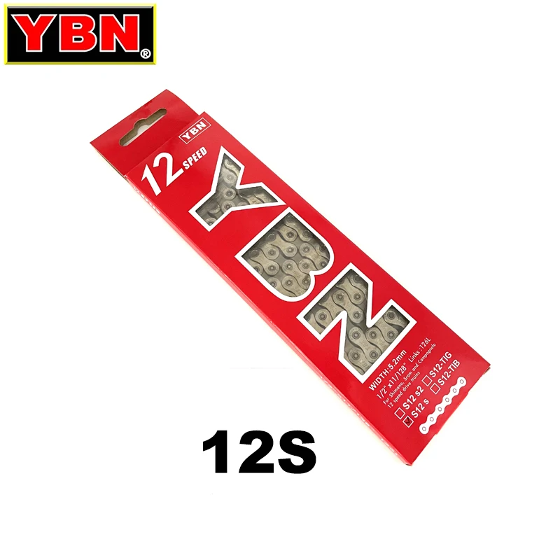 YBN 8/9/10/11/12S Chain MTB Mountain Road Bike Chains 8 9 10 11 12 Speed Hollow Bicycle Quick Link Chain for M6100 M7100