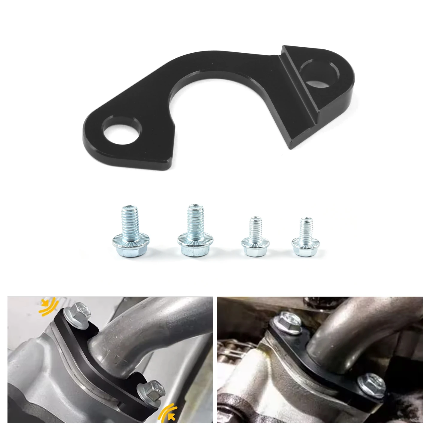 6061‑T6 Aluminum Oil Pump Pickup Tube Girdle Brace Hold‑Down Kit For GEN III IV LS1 LS2 LS3 LS6 Corvette Trans Car Parts