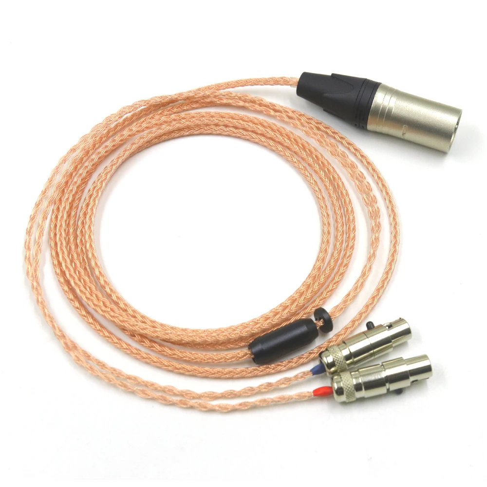 16 Cores Essence shrinks Copper HiFi Cable 4-pin XLR Balanced Male for Audeze LCD-2, LCD-3, LCD-4, LCD-X, LCD-XC