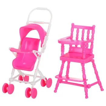 Meble do domku dla lalek Model sceny Dom do zabawy Rekwizyty fotograficzne Zabawki Miniaturowy wózek dziecięcy Wózki dla niemowląt Akcesoria dla lalek