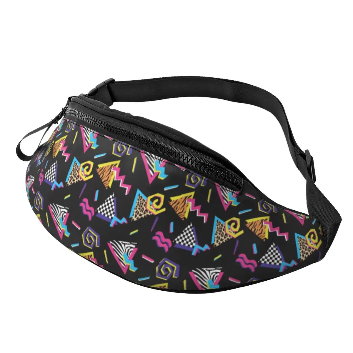 Riñonera Retro Vintage Personalizada de los 80 y 90 para Hombre y Mujer, Bolso de Cintura Cruzado de Moda para Senderismo, Teléfono y Dinero