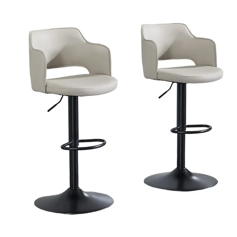 

Simple modern bar chair, lifting front desk, backrest chair, island chair, high stool, light luxury bar counter