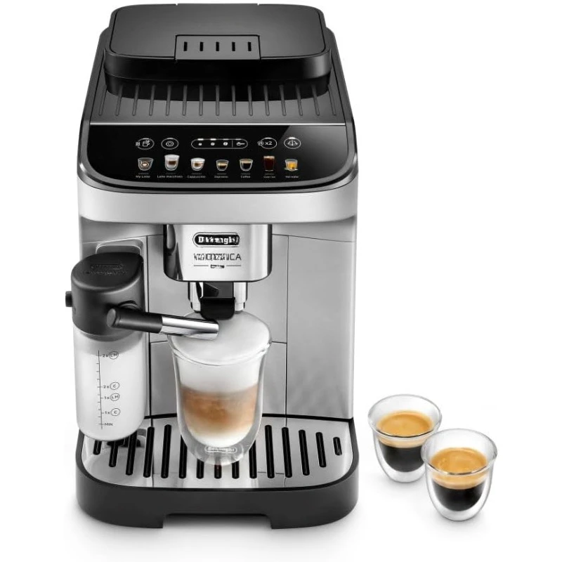 

Magnifica Evo Automatic Espresso & Coffee Machine with Automatic Milk Frother for Latte Cappuccino Iced Coffee Built-in Grinder