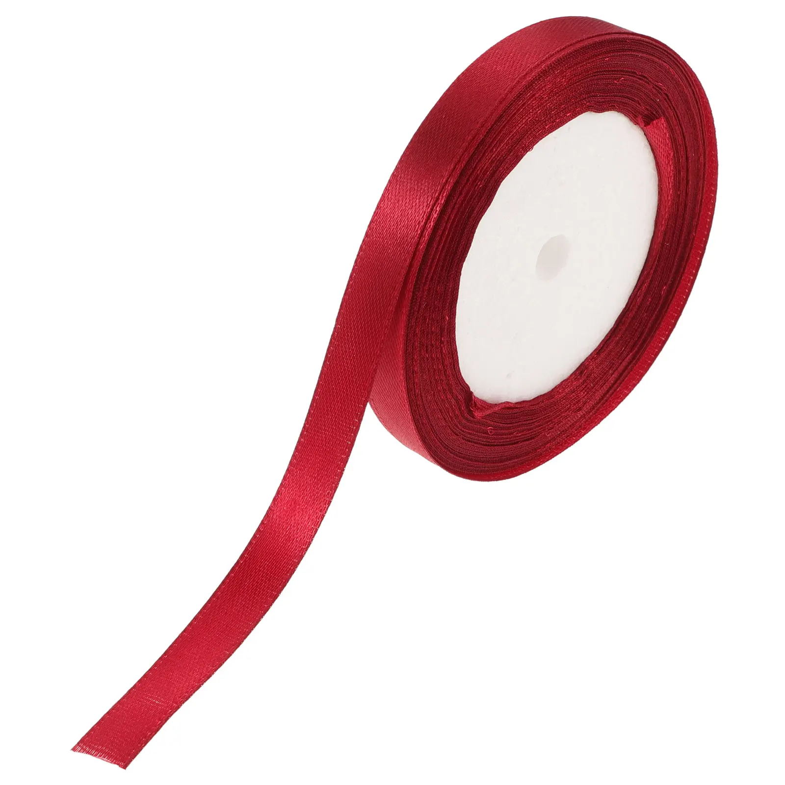 

22M 1CM Red Decorative Wrapping Ribbon for Bouquets Gift Box DIY Hair Clip Ribbon Wedding Background Newborn Corsage Invitations