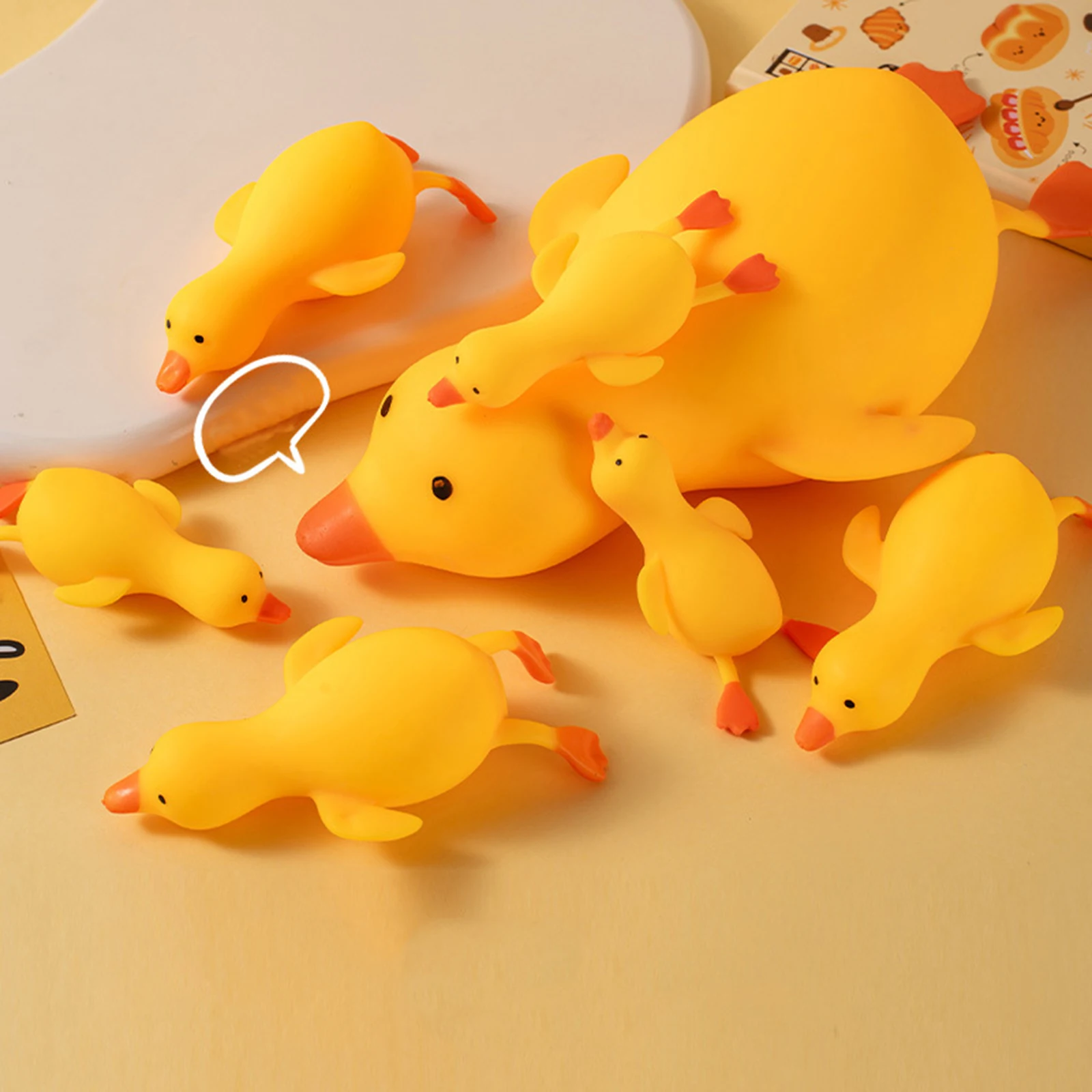Antistress Duck Fidgets Toys Slow Resilience Lovely Goose Animals Vent Toys Fun Sensory Decompression Gift for Kids & Adults