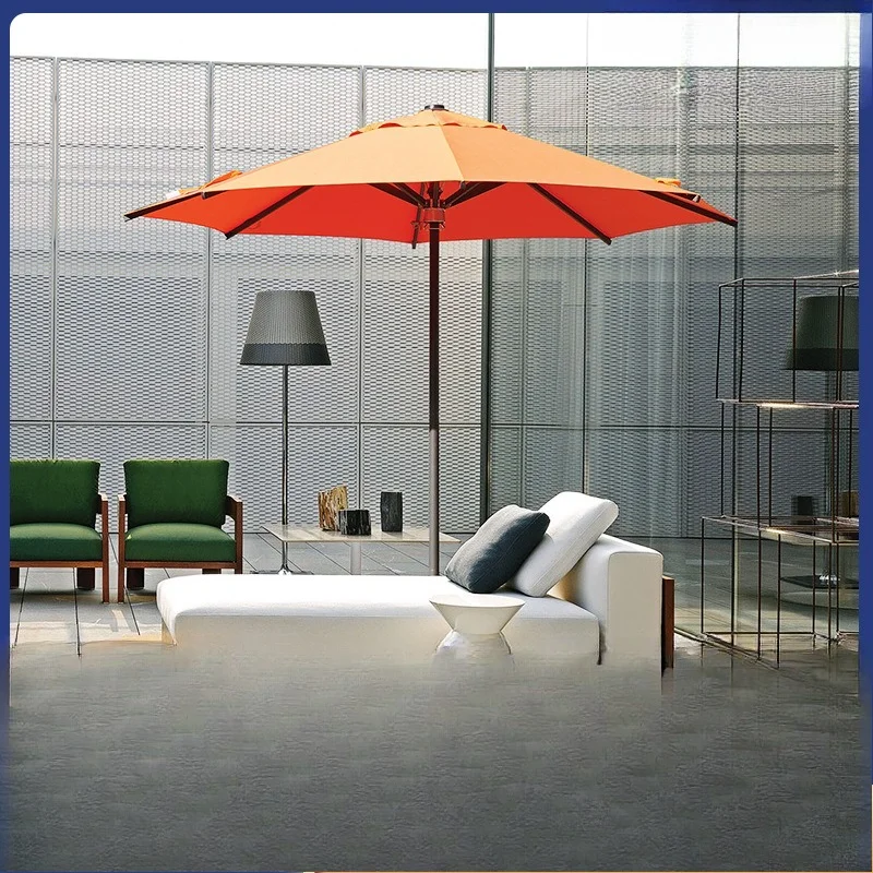 Buitenparasol middenkolomparasol, commercieel café