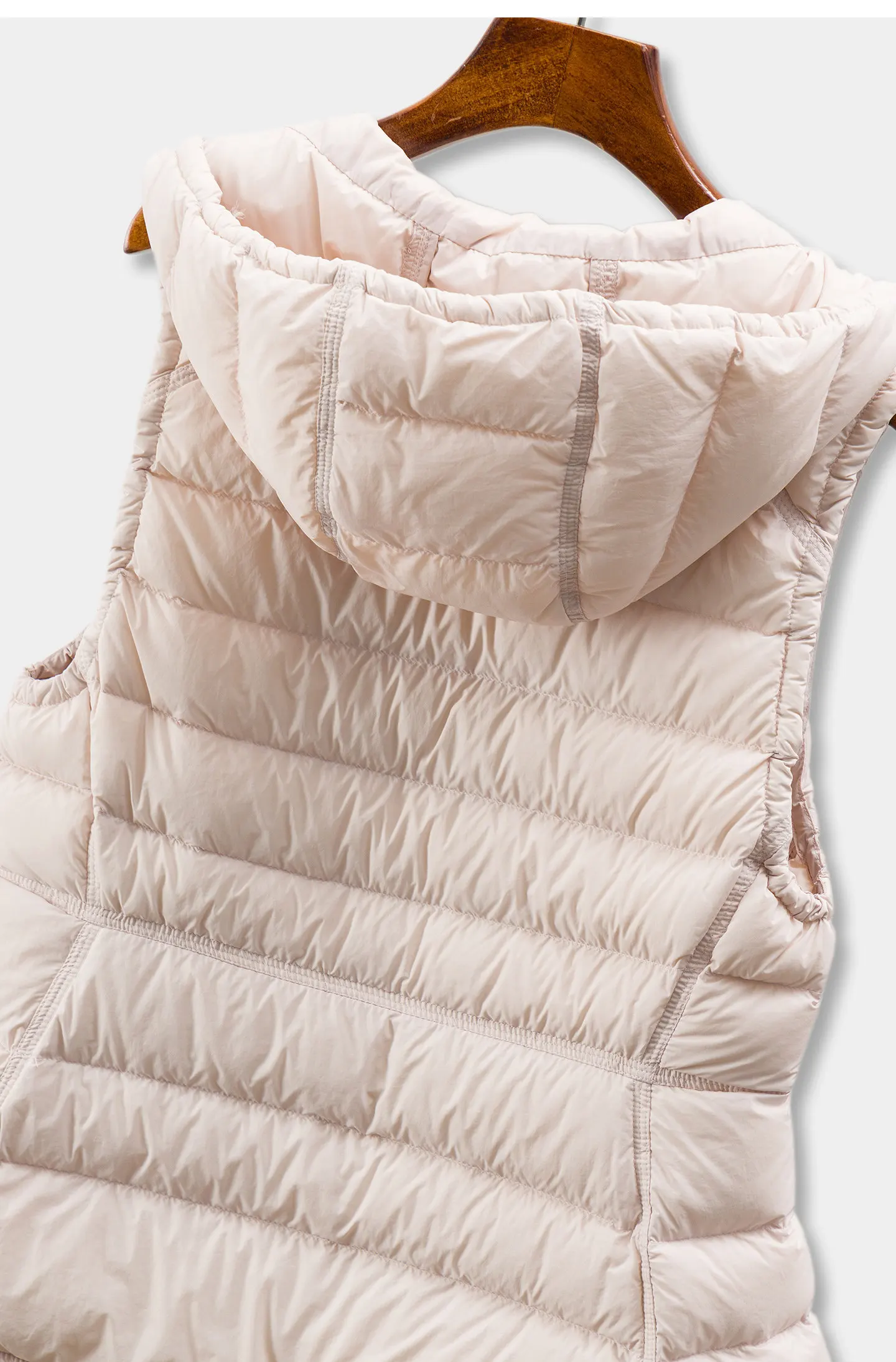 Light and Warm Without Burden, Cabinet Loose 90 Duck Down Hooded Down Vest Women F097 abrigo mujer