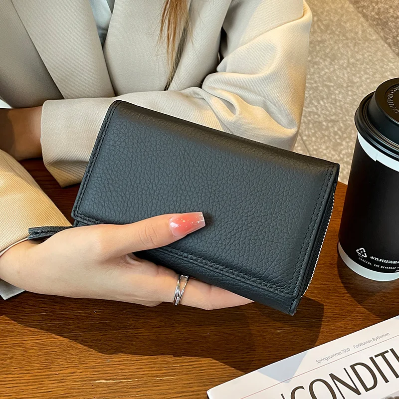 

Новая женская сумка-клатч из натуральной кожи средней длины с откидной крышкой, вместительная, из воловьей кожи