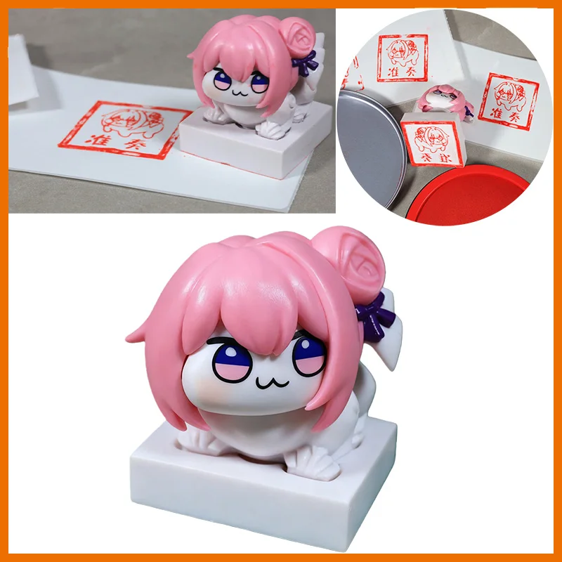 

【NEW】Q Version Nikke Doro Jade Seal Seal Model Toy Doro Pattern Seal Anime Game Character Figurines Desktop Ornaments Toy Gift