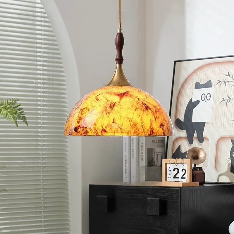 

American Retro Pendant Lights Restaurant Bar Counter Island Platform Living Room Homestay Coffee Shop Painted Lighting Fixtures