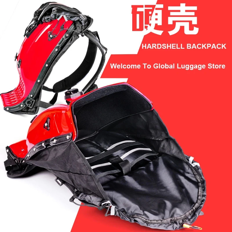 25L Motorcycle Riding Hard Shell Luggage Backpack Shoulder Waterproof Motocroos/Moto Racing Protective Drop ABS Tank Bags