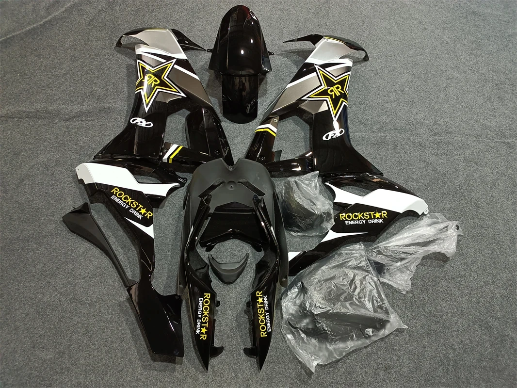 Nuovo Kit carene moto intere ABS adatto per Kawasaki Ninja ZX-10R ZX10R 2008 2009 2010 08 09 10 set carrozzeria nero