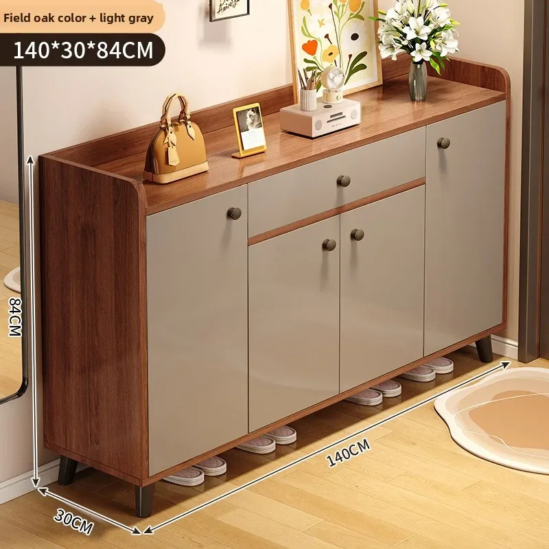 Shoe Cabinets Cross-border Hot-selling Light Luxury Door Cabinets Integrated Storage Large-capacity Storagesturdy And Durable