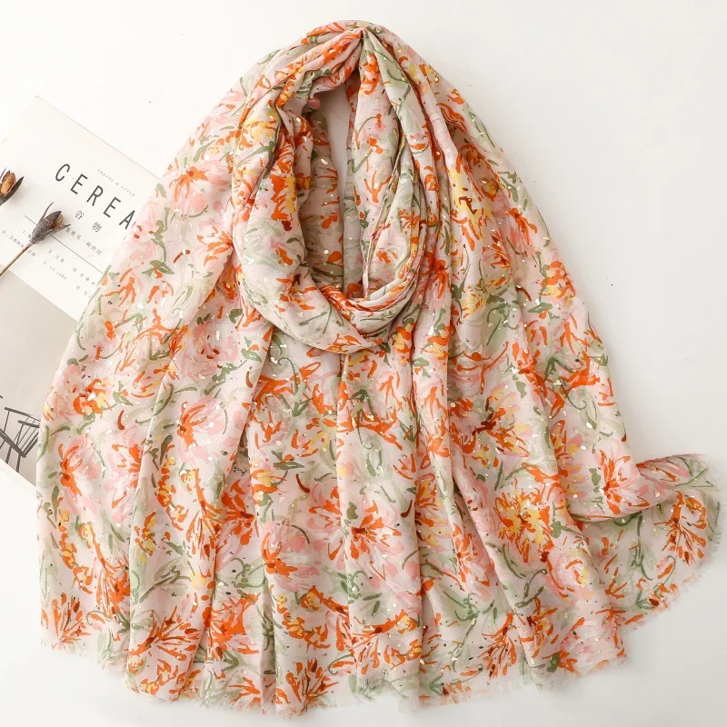 Fashion Cotton Linen Feeling Ventilate 88*180cm Luxury Soft Women Viscose Scarf Female Shawl Tassel Muslim Hijab Foulard view 5
