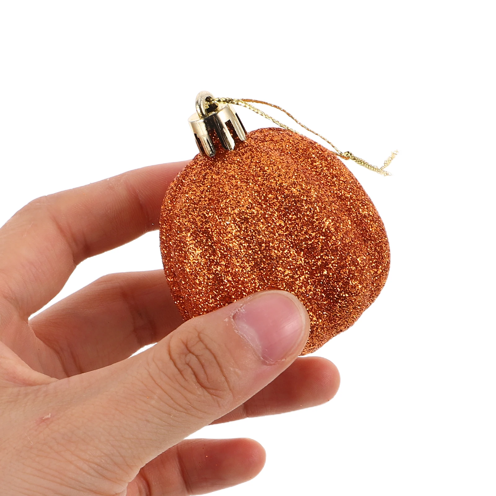 

12pcs Pumpkin Hanging Ornaments Festive Holiday Autumn Fall Decor Mini Plastic Decorations for Thanksgiving Halloween Home