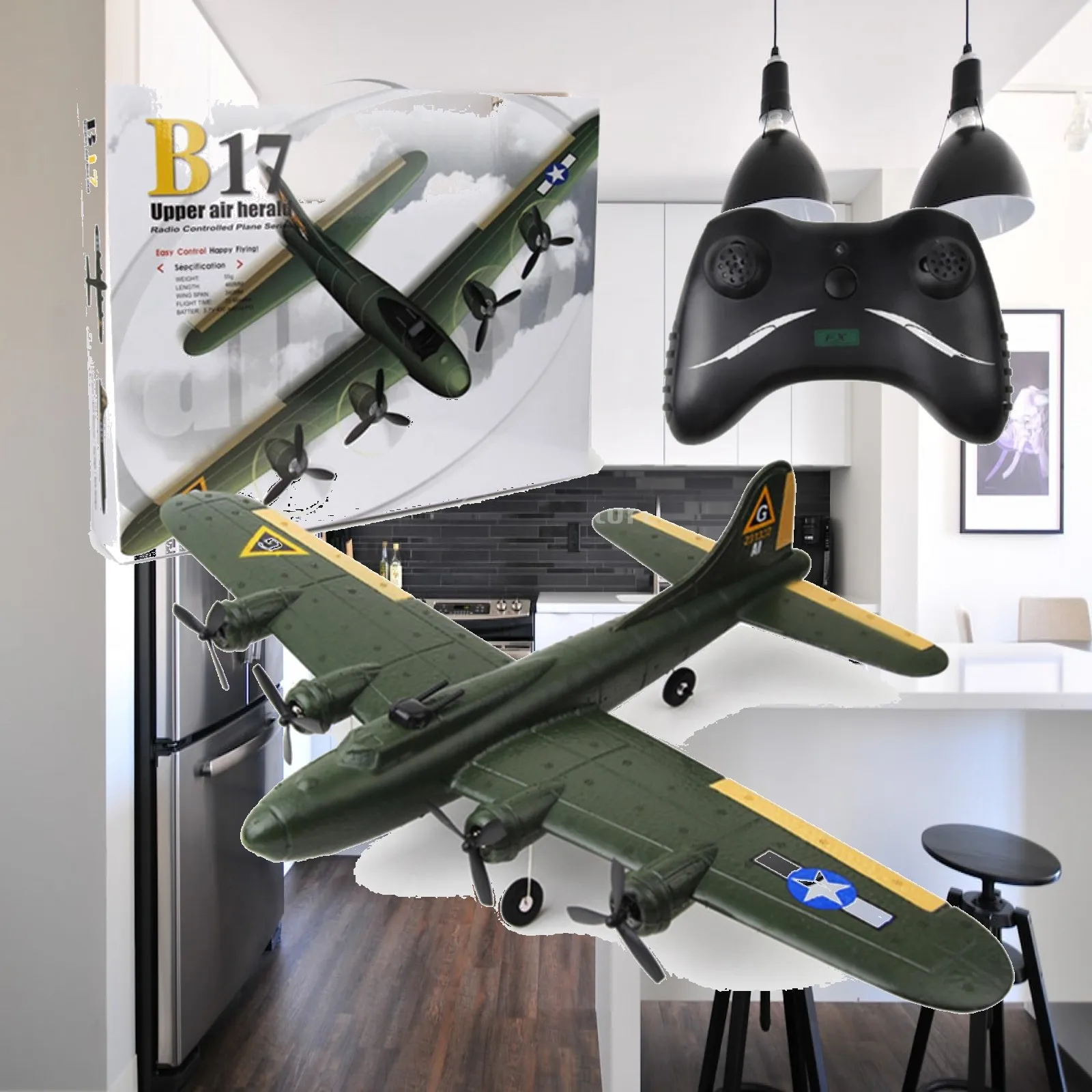 Foam RC Airplane 2.4 GHz RC Glider with Lights Model Aircraft with Lights Beginner-Friendly Glider with Light Strips