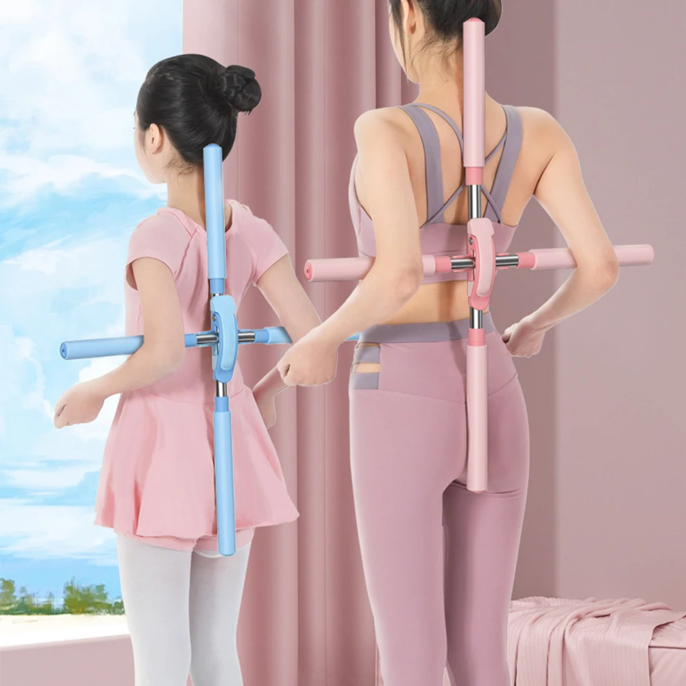 

Body Stick Yoga Hunchback Posture Corrector Adjustable Yoga Sticks Stretching Tool Standing Figure Cross Open Back Stick