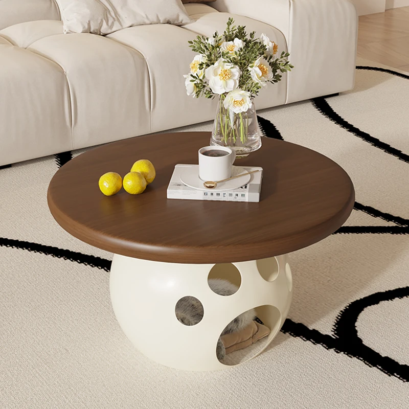 

Cute Round Coffee Table Bedroom Minimalist Unique Center Nordic Coffee Table Design Low Floor Tavolino Da Salotto Home Furniture