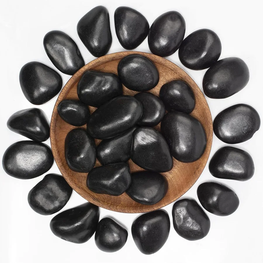 400 جرام حصى طبيعية مصقولة عالية 2-3 سنتيمتر ديكور المناظر الطبيعية Peddles لخزان الأسماك أحواض السمك البستانية الأحجار الزخرفية #5