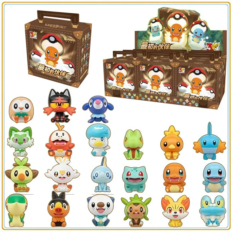 Auf Lager Original Funism Pokémon Erster Partner Blind Box 30. Jubiläums-Serie Blind Box Anime-Charakter Modell Sammlerstücke