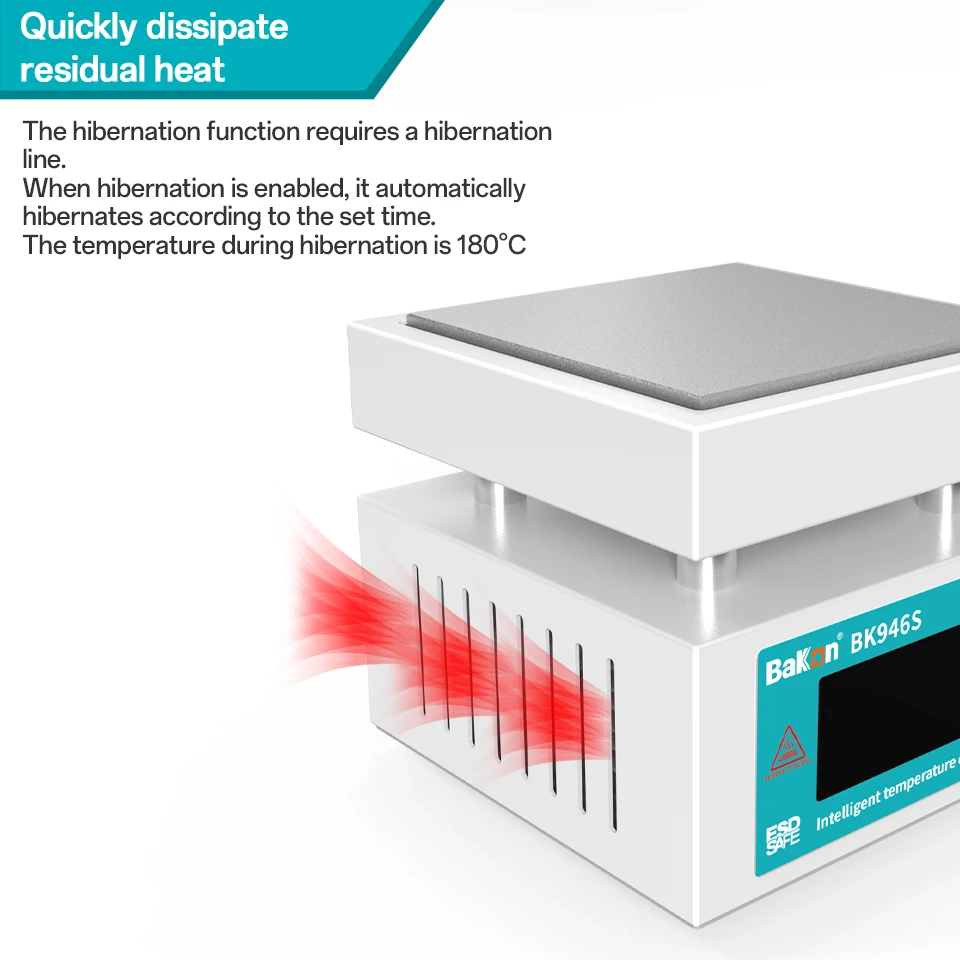 BK946S Heating Table For Mobile Phone Split Screen Thermostat PCB LCD Hot Plate Preheating Table Constant Temperature 100*100mm