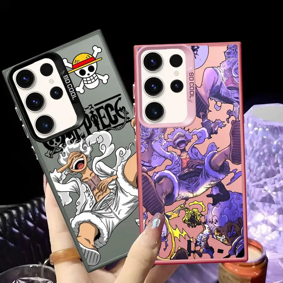 Case for Samsung Galaxy S26 S24 FE Note 20 Ultra S20 FE S25Edge S21 S25 S22 Ultra S23 Phone Cover One Pieces Fifth Gear Luffys