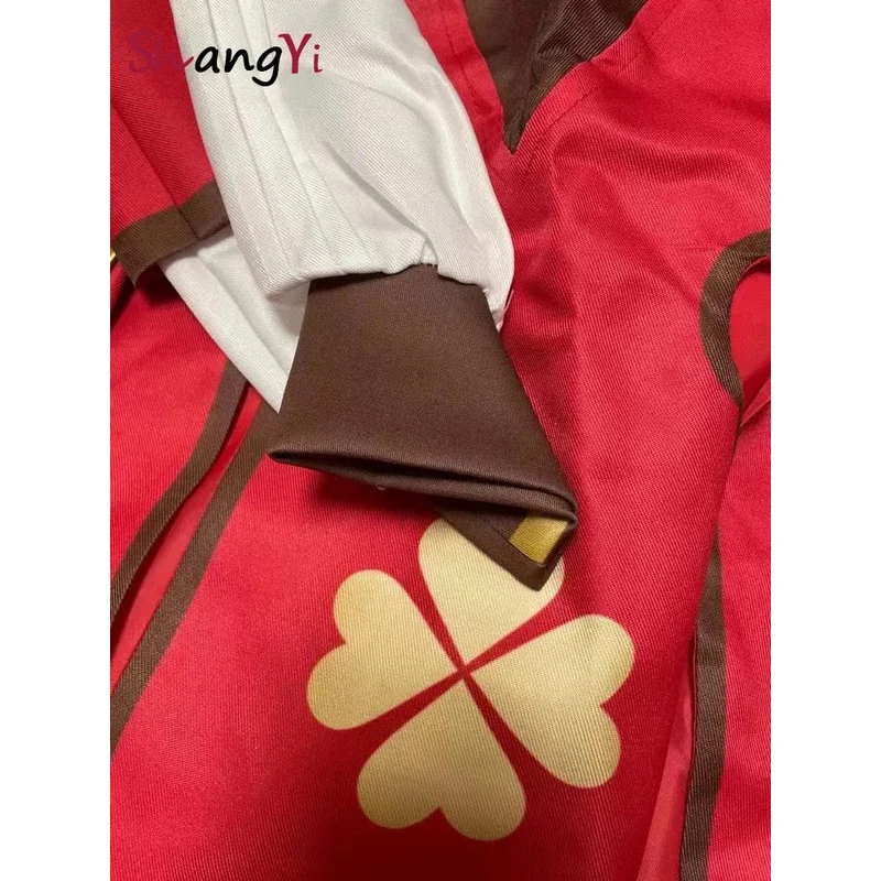 Genshin Impact Klee костюмы для косплея полный комплект genshin Impact Klee рюкзак парик костюм на Хэллоуин для детей, взрослых, женщин, одежда для девочек