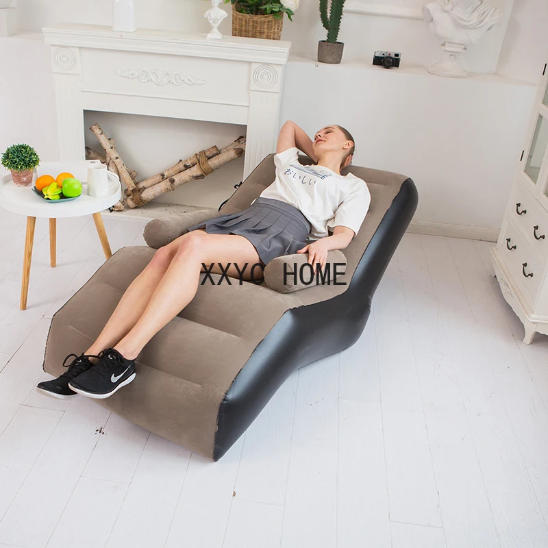 140cm Living Room S Shape Inflatable Sofa Minimalist Single Lazy Couch Reading Ergonomic Divano Furniture Cheap Sofas In Offers