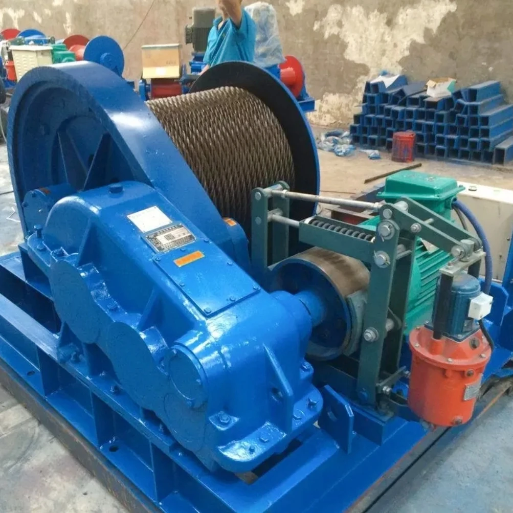 Heavy  Electric Cable Pulling Winch 10 Ton 20 Ton 30 Ton Capacity Mechanical Boat Anchor Towing Winch Machine