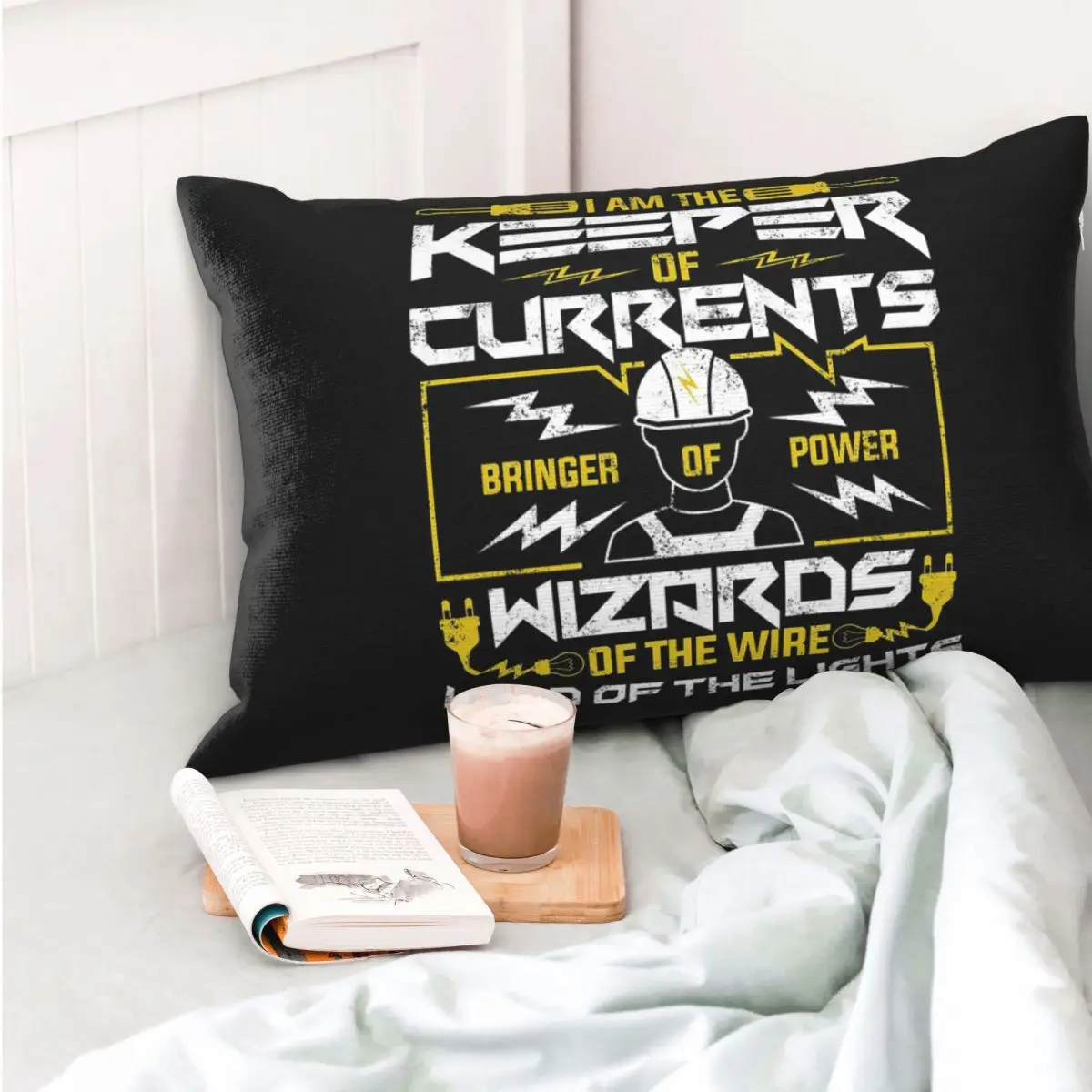 Electrician Electrical Engineering Power Rectangle Pillowcase Cushion Cover Decorative Bedroom Bed Home Comfort Throw Pillow