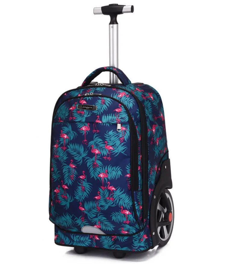 19 Polegada escola mochila de rolamento para adolescentes grandes rodas viagem trolley baackpack saco sobre rodas crianças rolando bagagem sacos