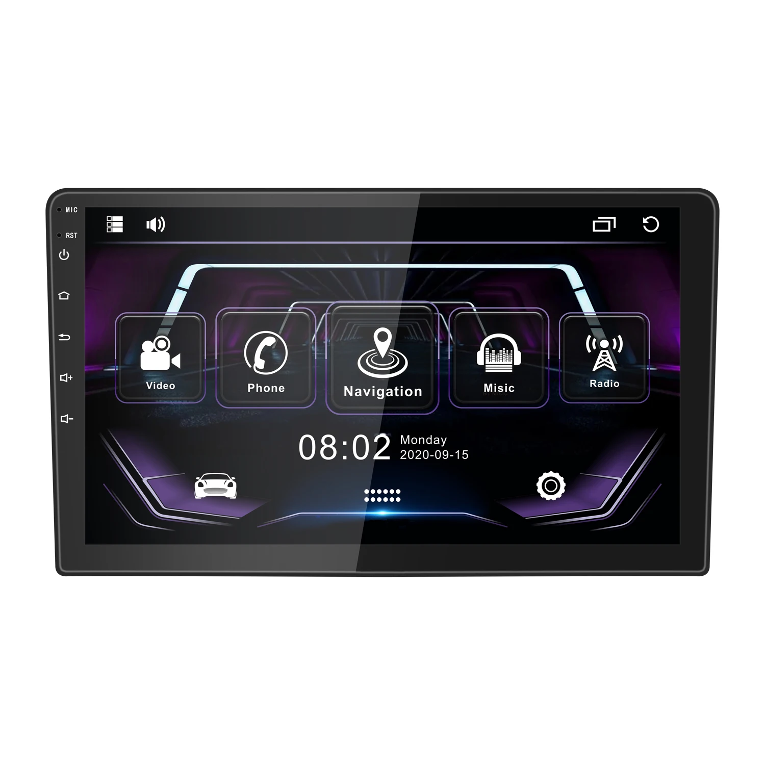 2 Din Android Car Player 9Inch Android 10 4+64GB Stereo Wireless Android Auto+4G 2Din Car Radio and 360 HD Cameras