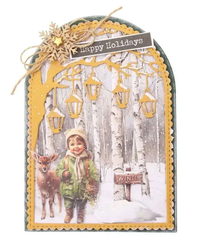 Trees and Snow Stamps 2026 NEW Cutting Dies Scrapbook Diary Decoration Stencil Embossing Template DIY Greeting Card Handmade