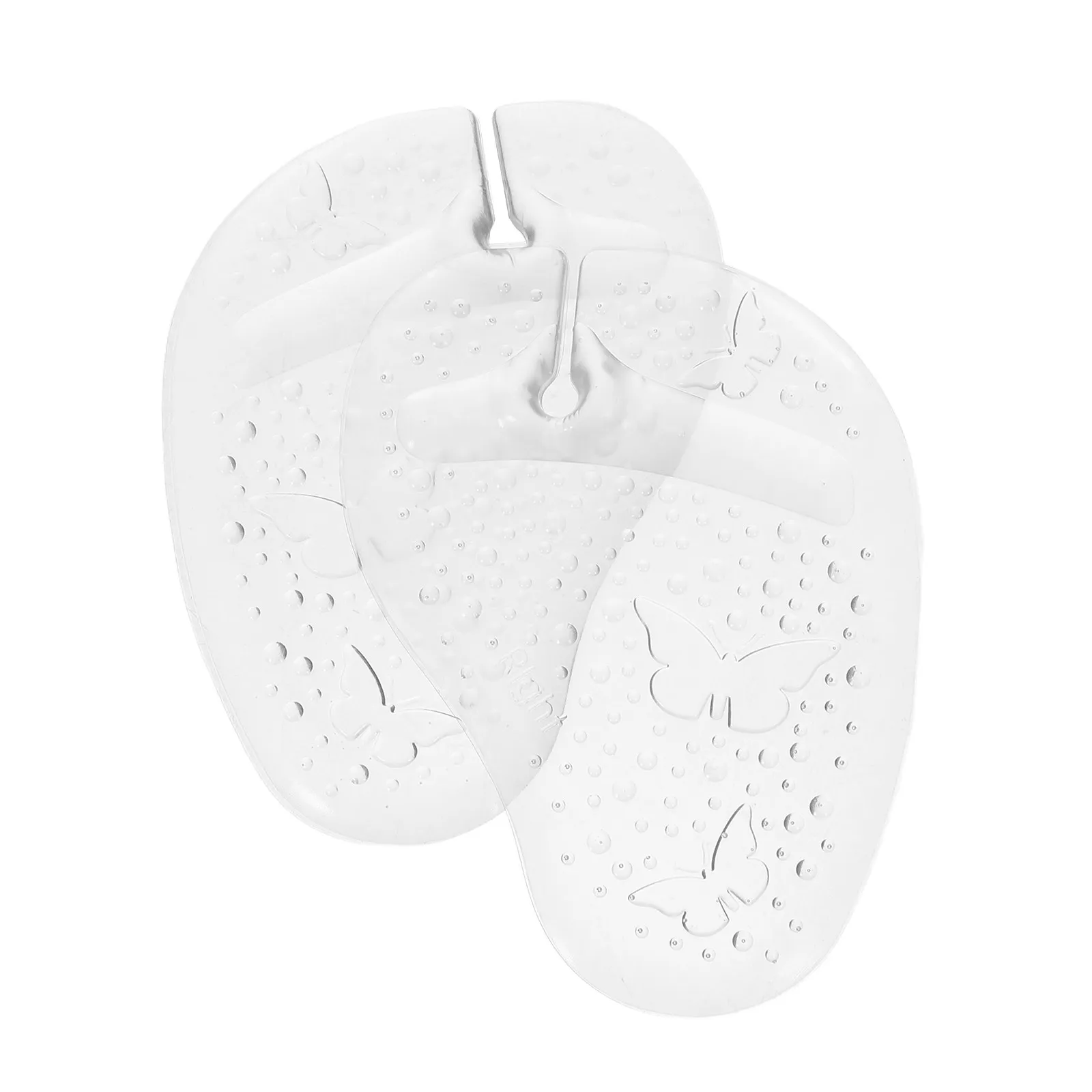 Gel Slipper Pads Forefoot Cushion for Sandals Flip Flops High Heels Non Slip Sticky Base Pressure Distribution Relief for Long