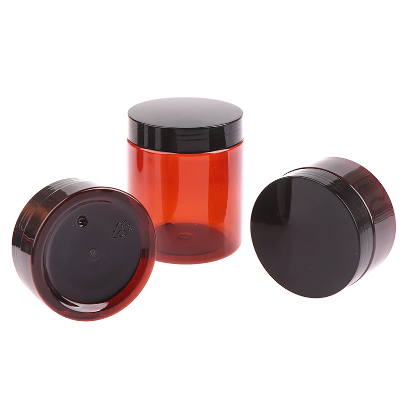 30-250ml Amber Brown Cosmetic Face Cream Bottles Lip Balm Sample Container Jar Beauty Refillable Empty Face Cream Bottle Jar 1pc