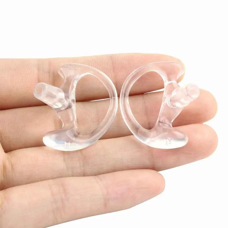 

10 Pair White Silicone Earmold Earbud for Universal Walkie Talkie Radio Air Acoustic Coil Tube Earpiece Headphone S/M/L Size